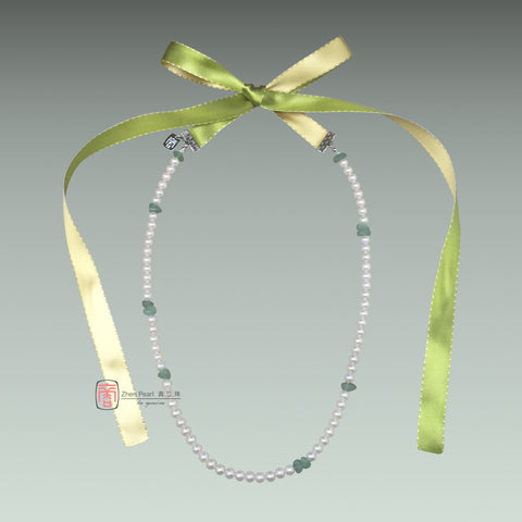 Powers of Jade (lime/gold ribbon) 玉能量 (青綠/金色緞帶)